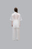 Back of White Multi-layer Shirt for women, from CAOSTU, The Viet Concept